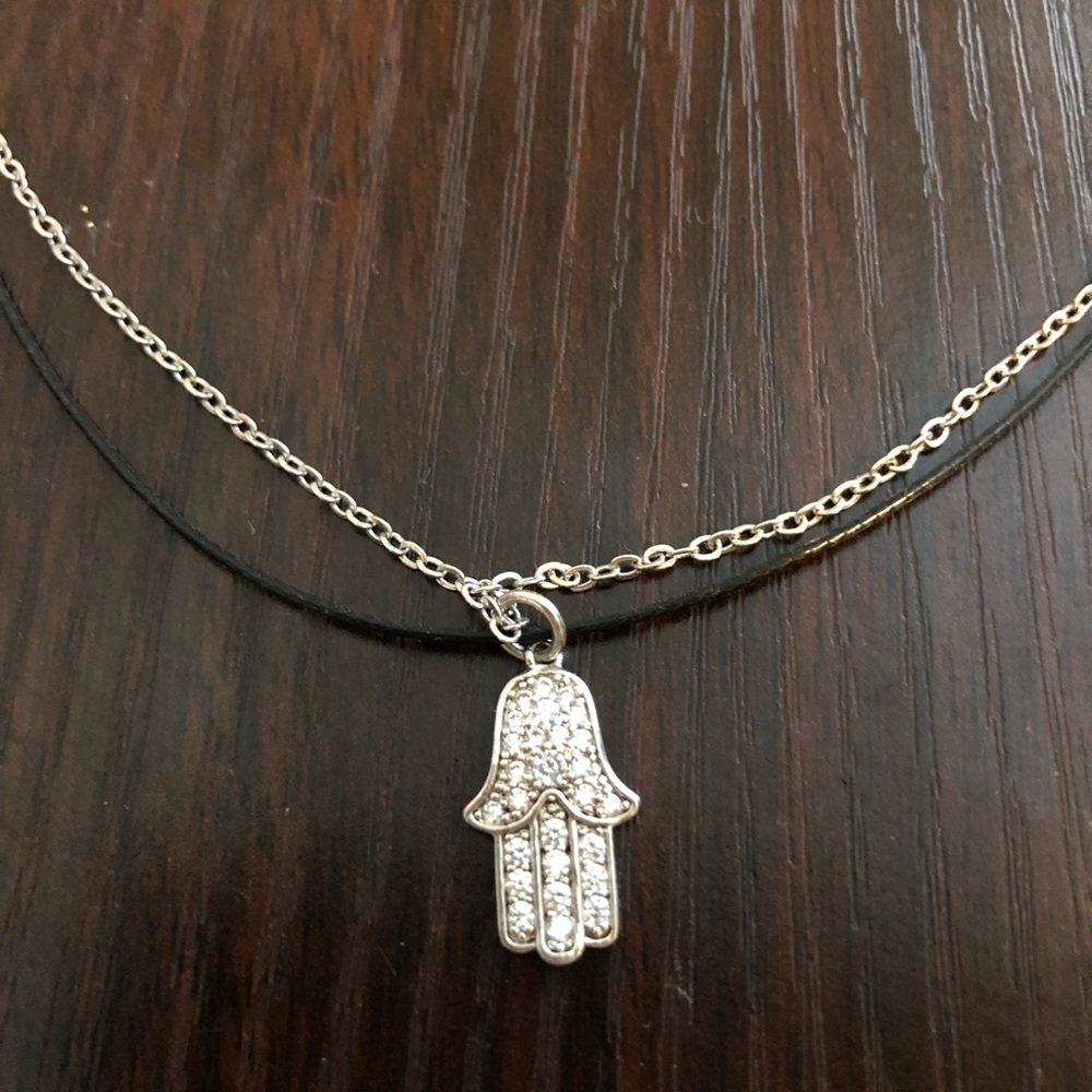 Hamsa choker necklace!